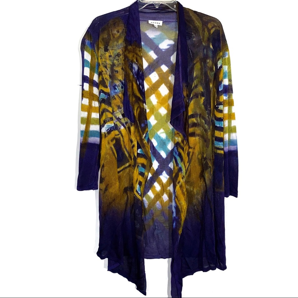 ADORE Lightweight Drape Front Cardigan Size Medium